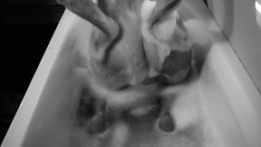 My sister-in-law taking her quiet bath!