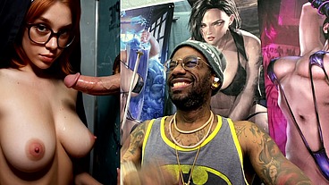 Tight Tits Ginger Nun Slut Sucking Off A Cummy Cock In A Glory Hole, AI Generated
