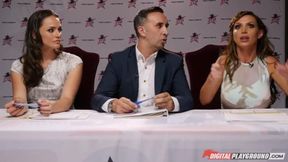 ”Double penetration Star 3: Megan Rain's Petite Blowjob”