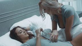 ”Foxy Lesbian Evelin Stone's Orgasmic Morning”