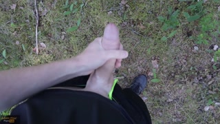 Massive cumshot all over me. Exhib outdoor nudity | Johann Wood