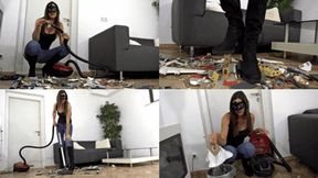 Crushed, vacuumed and dumped in the trash (small version)