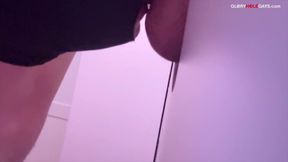 Married Straight Daddy at the Hole - He Let Me Handle His Thick Cock