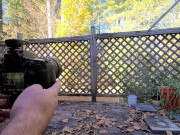 Big fake tits crossdresser short skirt corset photoshoot masturbation