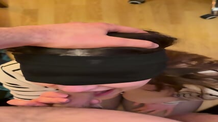 Polish Busty Brunette Blowjob Swallow Big Load