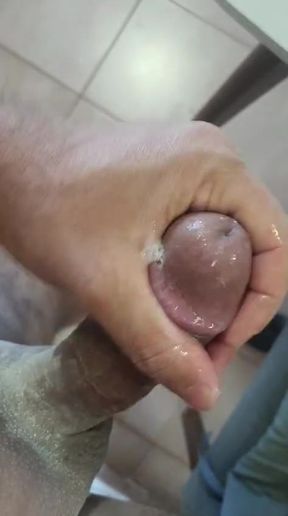 Cuckold jerking off to his wife