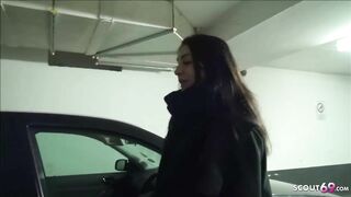 Adorable Eighteen Lullu Gun Quicky Interracial Sex into Garage German