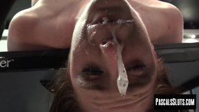 Submissive slut Samantha Bentley is flogged before having her pussy destroyed