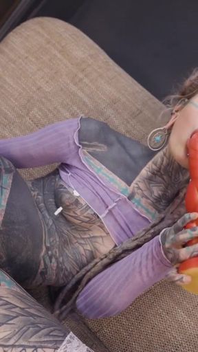 Spectacular moment from "Alternative girl takes a hard anal pounding with toys, dick, and machine"