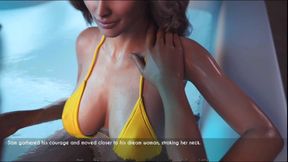 AWAM #53 Sam in hot tub with Sophia