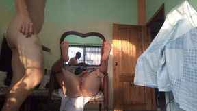 Stepmother Is Riding My Dick Intensely, Then She Puts My Penis in Her Ass