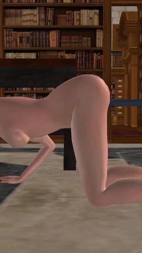 Jaw-dropping moment from "Animated 3d cartoon porn video of a cute Hentai girl having solo fun using fucking machine"