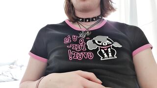 Close up cumshot and nipple pain