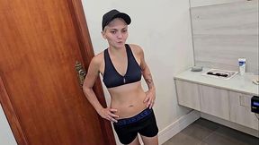 Petite Latina slut gets her ass and pussy fucked hard
