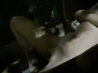 I edge in a parking lot fantasizing about getting caught