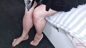 Do Disgusting Things to Me in Fishnet Stockings Looking Like a Whore - Milf BBW Slut Hairy Pussy