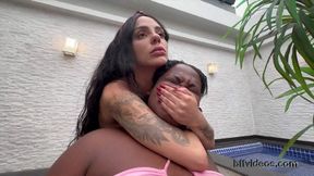 Barbara Alves Interracial Handsmother Session I