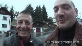 3some DP and rimming with pretty brunette