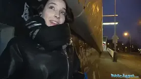 Public agent's enormous tool gets stiff after a public oral in Czech
