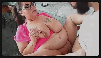 Kinky Kitchen Delights: Bbw Redbone's Sultry Seduction