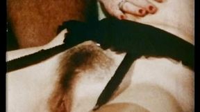 Retro Nymph Teases Me And You By Her Pretty Hairy Cunt