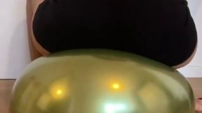 Popping a big balloon