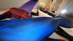 POV cam Monika Wild Fucked with purple pantyhose
