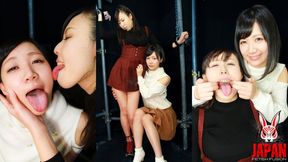 Seductive Sputum and Saliva: Maki Hoshikawa and Natsuki Yokoyama&#039;s Slobbery Face Licking Kiss