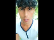 Twink chews cum till it´s foam, makes cum bubbles then he eats own cum too