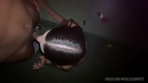 ele acabou de mijar e meteu o pau na minha boca em seguida