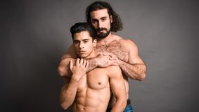 Armond Rizzo and Jaxton Wheeler in a cheating-themed porn vid