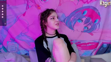 This Slim Teen Russian Trans Chick Masturbates On The Webcam