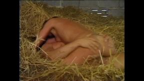 Wonderful MILF Fucked Hard in the Stable by Big Cock That Cums on Her Pussy