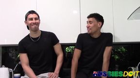 Hung Aussie Larken Sucks Kaleb Hard Dick Before Riding