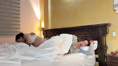 i was in my bro room and his girlfriend came into room