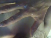 Licking Cumcovered Hand w/Dildo Stuffed In My Ass