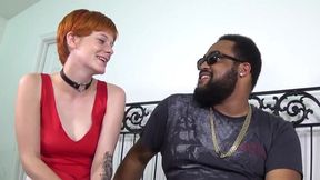 Eager Young Redhead Delivers a Sloppy Blowjob with Passion and Skill