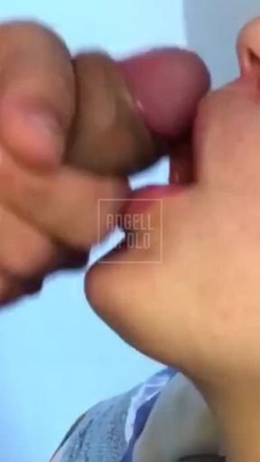 Jaw-dropping moment from &quot;fucking my wife&#039;s mouth up close until I cum in her mouth&quot;