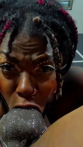 Blowjob Deep Down the Throat