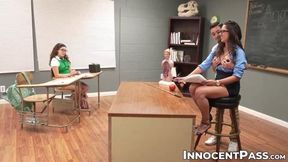 Leana Lovings & I Had A Wild Threesome With Our Hot Teacher