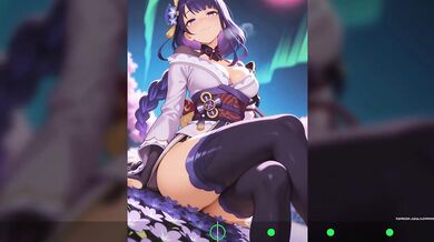 Raiden Shogun Handy Gushing HFO JOI Anime Cartoon