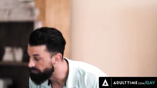 ADULT TIME - Sex Addict Des Irez is Caught by DILF Alpha Wolfe While Wanking! HIS BUTT GET WRECKED!