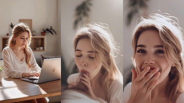 Better Than A Coffee Break: a Cum Break (AI-generated)