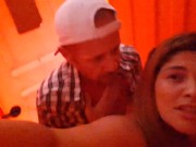 TRANSANDO NO BANHEIRO QUIMICO DA PRAIA