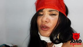 medica bianca naldy cuidando do garoto doente com buceta na cara