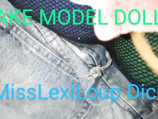 MissLexiLoup trans female taut rectums ass fucking sticks dong up fake model doll A1