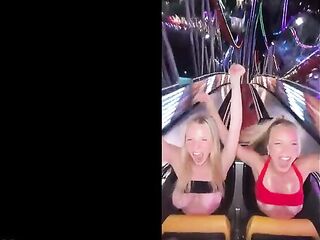 Bikini goes away showing large breasts - AI Generated