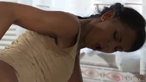 Mature black neighbour caught masturbating - milf XXX