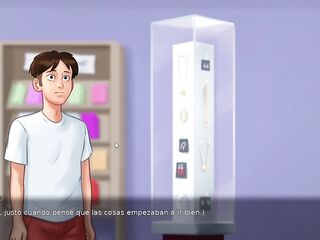 Stepsister masturbates on web camera - Summertime Saga