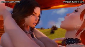 Rebel X Kat Gets Wild With Hands-On-The-Wheel Action In 3D Hentai Porn